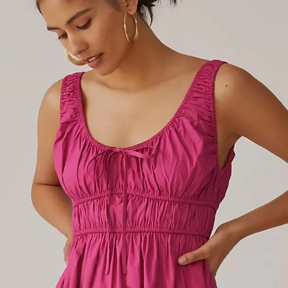 Anthropologie En Saison Sleeveless Scoop-Neck Midi Dress - Picture 3 of 17